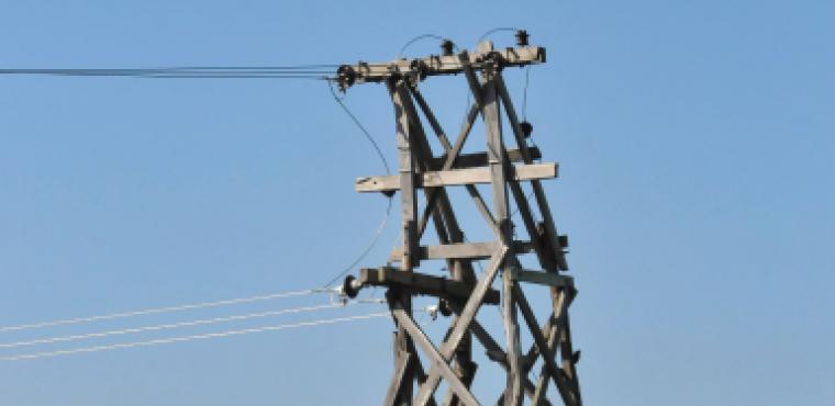 wooden pylons